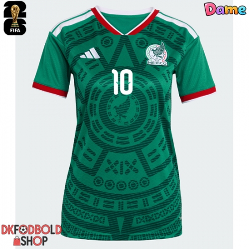 Mexico Alexis Vega #10 Hjemmebanetrøje Dame VM 2026 Kort ærmer